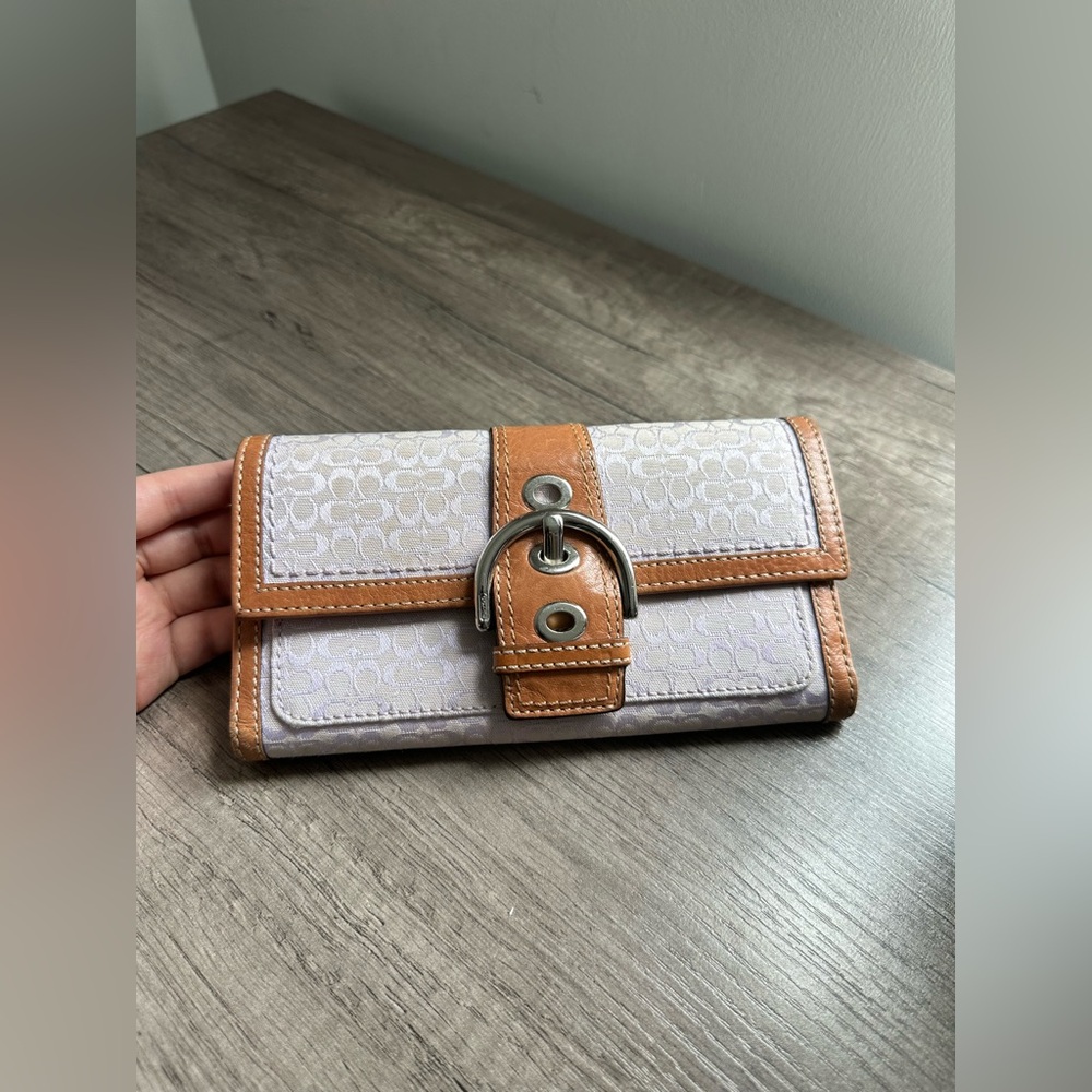 Vintage Coach Lavender Long Wallet